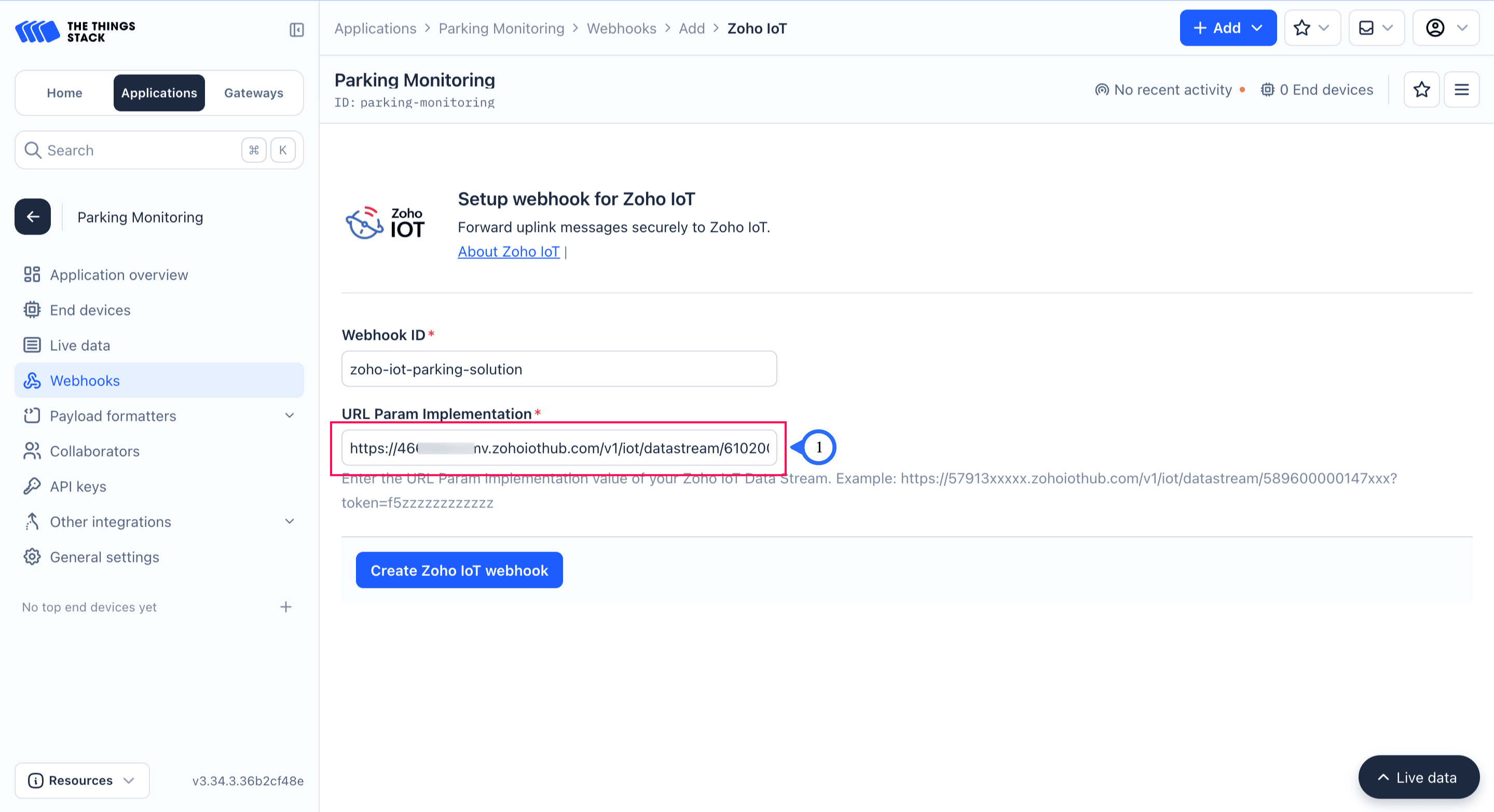 Provide URL Param Implementation Value